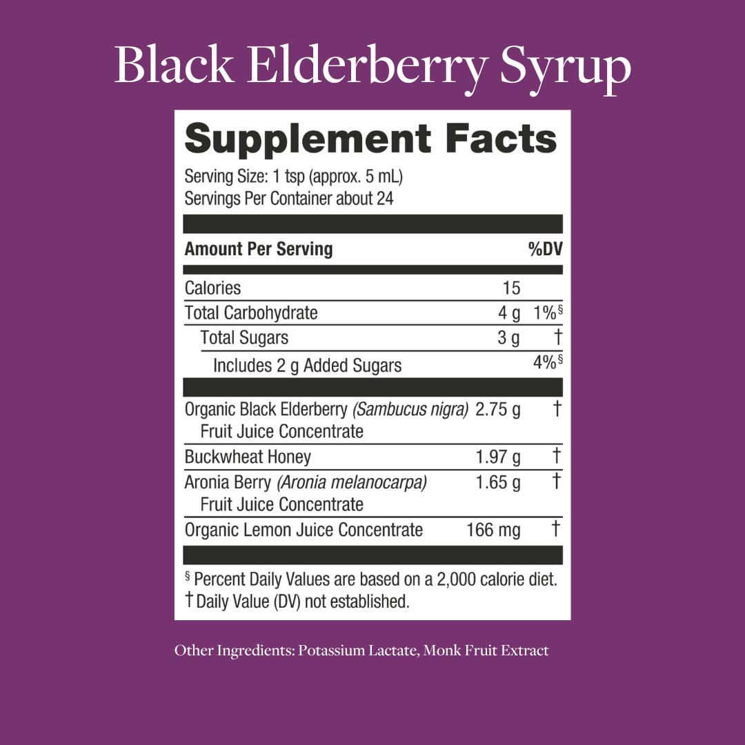 Black Elderberry Syrup